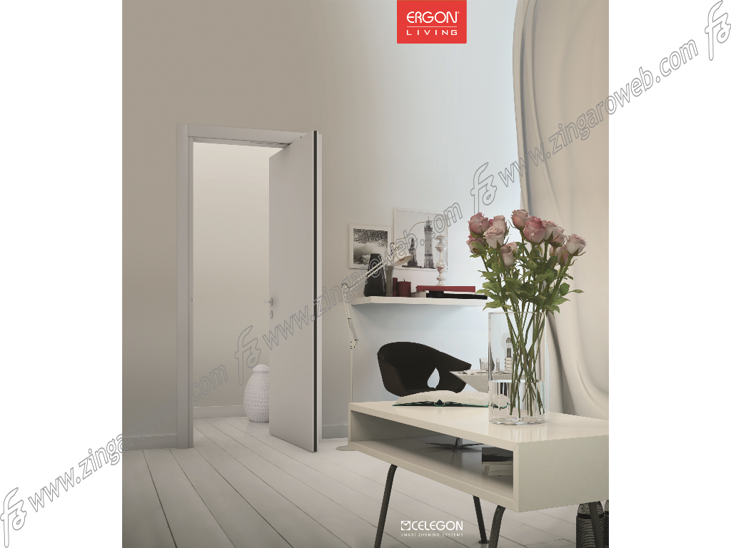 Binario T.E. Slim per Porte Traslanti Base Argento LFM cm.80-85-90-95-100 | Celegon - immagine 11